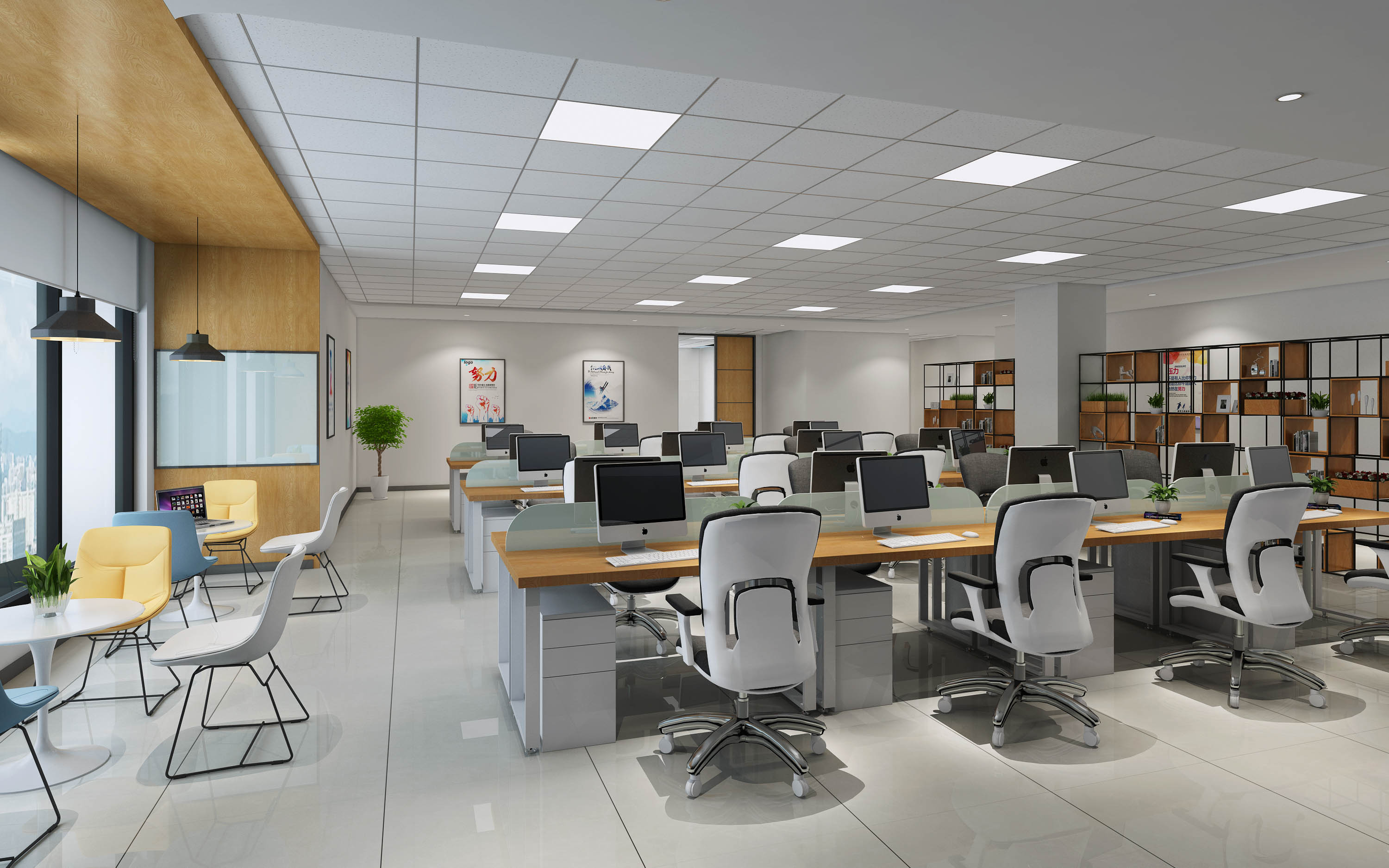 廠房辦公聯(lián)合裝修-廠房辦公裝修效果圖-江西廠房裝修案例-文豐裝飾